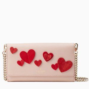 Only 1 Kate Spade HEART IT FRANNY Crossbody Pink Valentine's Day New NWT